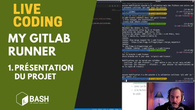 👨‍💻 Live Coding | Bash | My GitLab Runner | 1. Présentation du projet ...